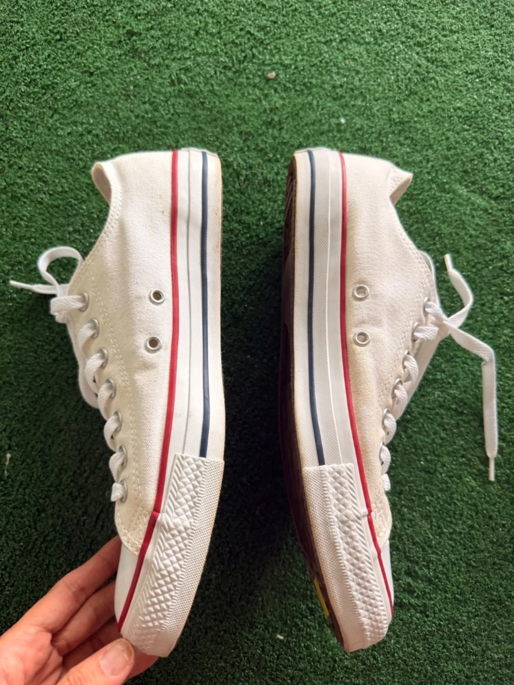 Converse white shoes